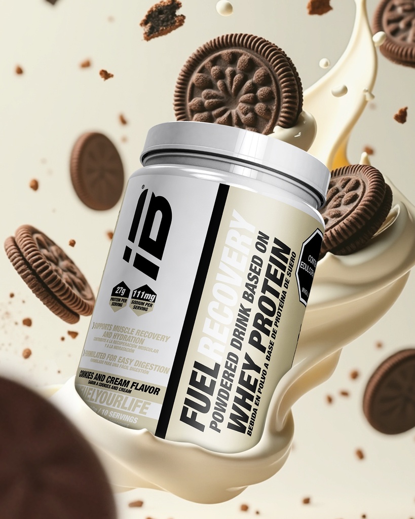 FUEL RECOVERY WHEY PROTEIN IBSPORTS x 600 G SABOR COOKIES AND CREAM