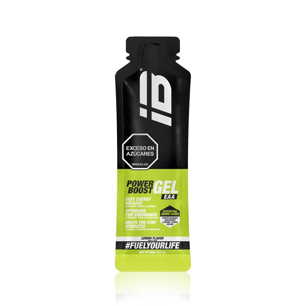 POWER BOOST IBSPORTS GEL EAA AMINOACIDOS ESENCIALES x 65 ML SABOR LIMON