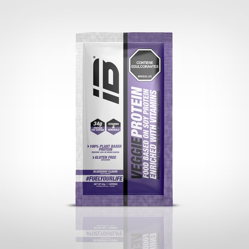 [IBS-7709500774468] VEGGIE PROTEIN IBSPORTS (PROTEINA VEGANA) SACHET x 60 G SABOR BLUEBERRY