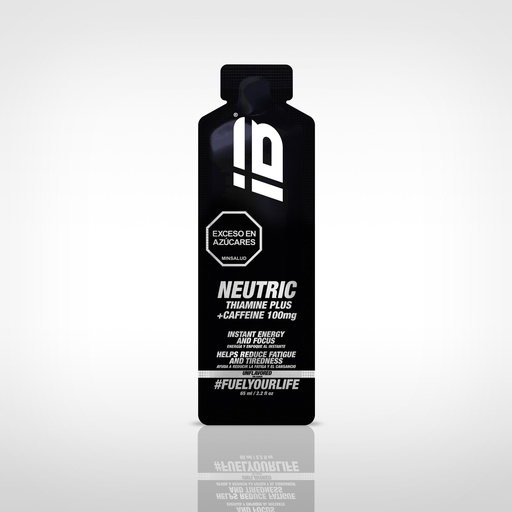 [IBS-7709919985943] NEUTRIC IBSPORTS GEL CAFEINA 100 MG + TIAMINA x 65 ML SABOR NATURAL