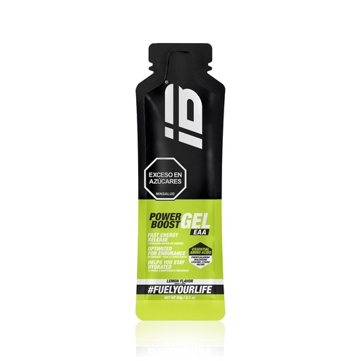 [IBS-7709919985974] POWER BOOST IBSPORTS GEL EAA AMINOACIDOS ESENCIALES x 65 ML SABOR LIMON