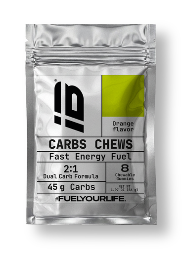 [IBS-7709997657572] CARBS CHEWS IBSPORTS x 56 G SABOR NARANJA