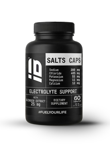 [IBS-SALTSCAPS-60] IB SPORTS SALTS CAPS ELECTROLYTE SUPPORT x 60 CÁPSULAS SIN SABOR